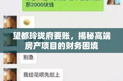 望都玲珑府要账，揭秘高端房产项目的财务困境