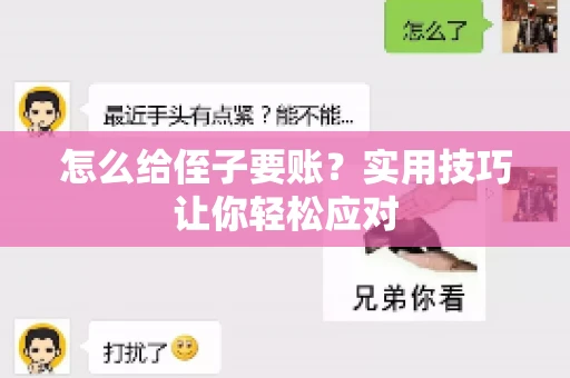 怎么给侄子要账？实用技巧让你轻松应对
