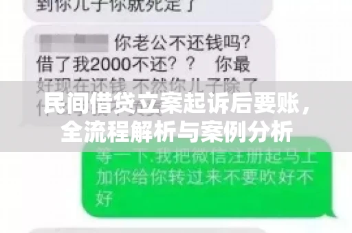 民间借贷立案起诉后要账，全流程解析与案例分析