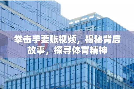拳击手要账视频,揭秘背后故事,探寻体育精神 拳击手要账视频,揭秘背后故事,探寻体育精神