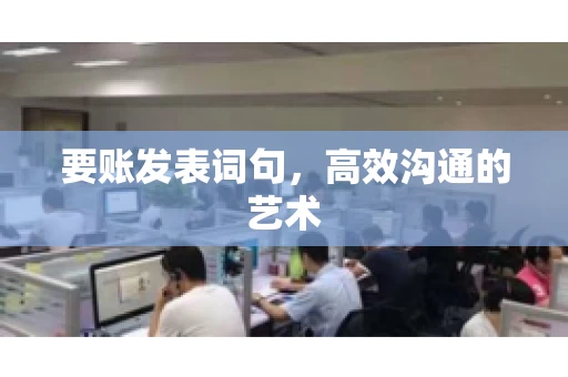 要账发表词句，高效沟通的艺术