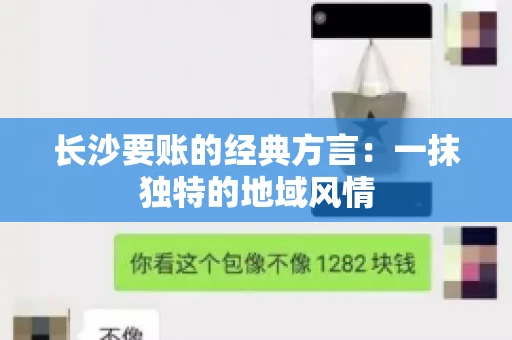 长沙要账的经典方言：一抹独特的地域风情