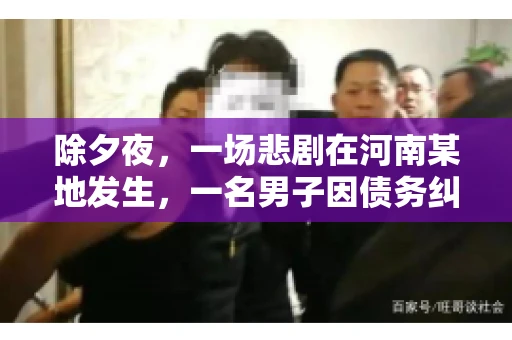 除夕夜，一场悲剧在河南某地发生，一名男子因债务纠纷，在除夕之夜持刀杀害6人。这一事件震惊了社会，也引发了人们对债务、法律和人性深层次的思考。今天，我们就来聊聊这个沉重的话题。