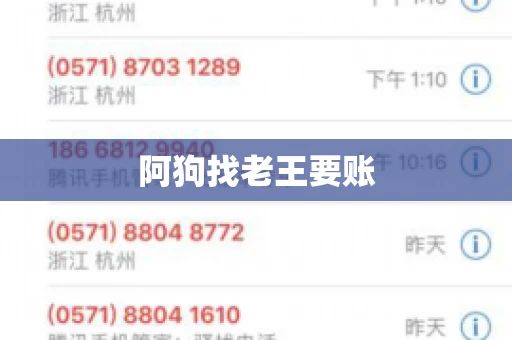 阿狗找老王要账