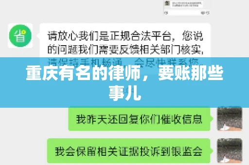 重庆有名的律师，要账那些事儿