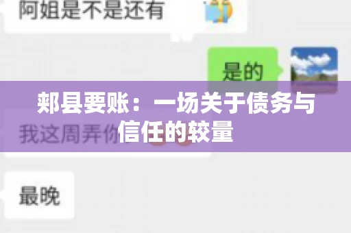 郏县要账：一场关于债务与信任的较量