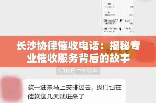 长沙协律催收电话：揭秘专业催收服务背后的故事