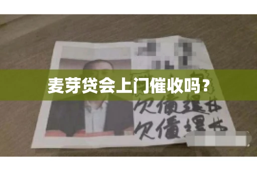 麦芽贷会上门催收吗？